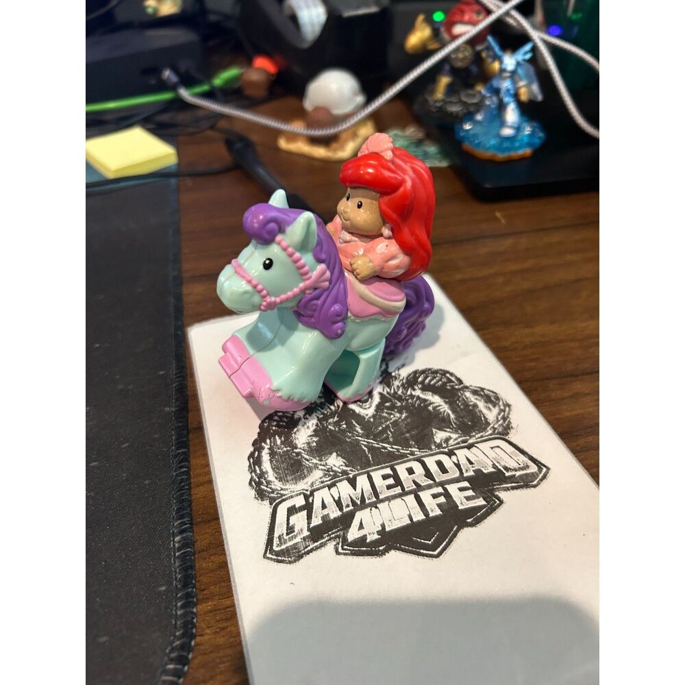 Fisher-Price Little People Princess Ariel Klip Klop Horse Toy Rare Htf